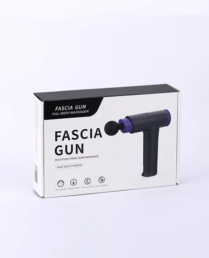 Fascia Massage Gun, LCD Display, Heat Function, Vibration Massage, Deep Muscle Relief, Portable Sports Massager