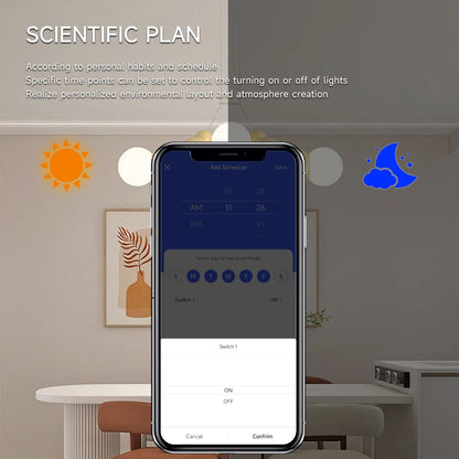 No Battery 1/2gang Kinetic Energy Tuya Smart Switches Wifi+Rf433 Wireless Connection Home Light Switch App Voice Remote Control