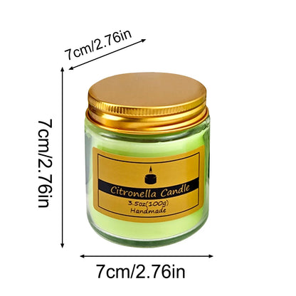 Summer Expel Chironomid Scented Candles Plant Wax Necessary Oil Home Outdoor Midge Mild Citronella Scented Candles