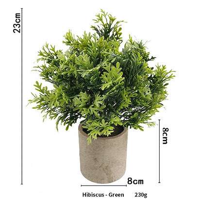 Artificial Plant Potted Eucalyptus Plant Small Fake Flower Bonsai With Pot Mini Plant Desktop Office Home Restaurant Decoration