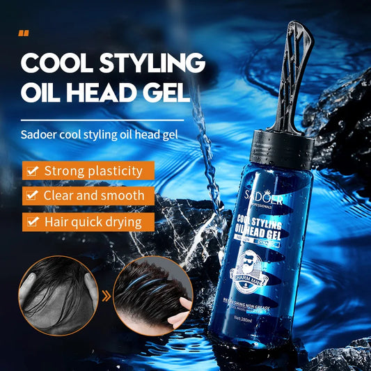 Men's Styling Oil Head Gel Natural Fluffy Fragrance Hair Wax Fluffy Hair Pomade Wax Mud Hair Cream Salon Styling Gel Tool