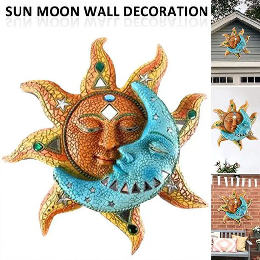 PVC Craftsmanship, Sun and Moon Indoor and Outdoor Decoration,geometric Wall Pendants, Festival Decoration,background Decoration