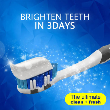 3D Bright Whitening Toothpaste with Hydrogen Peroxide, Eliminates Stains & Protects Enamel, Radiant Mint, 60g