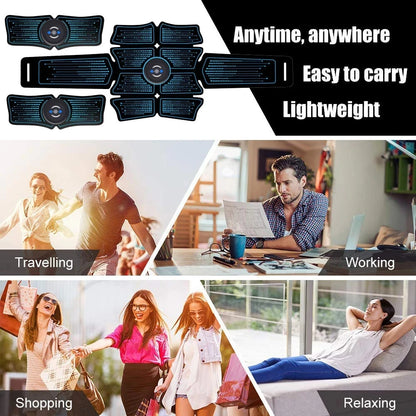 EMS Abdominal Muscle Stimulator Electric Massager for Home Gym Fitness Core Strength Trainer Hip Electroestimulador