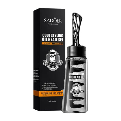 Men's Styling Oil Head Gel Natural Fluffy Fragrance Hair Wax Fluffy Hair Pomade Wax Mud Hair Cream Salon Styling Gel Tool