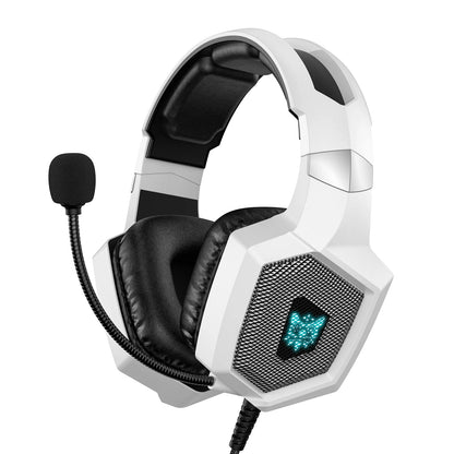Onikuma Gaming Headset w/Mic - Noise-Cancelling Mic, 7.1 Surround Sound, RGB Lights - PS5/PS4/Xbox/PC - Over-Ear Wired (3.5mm)