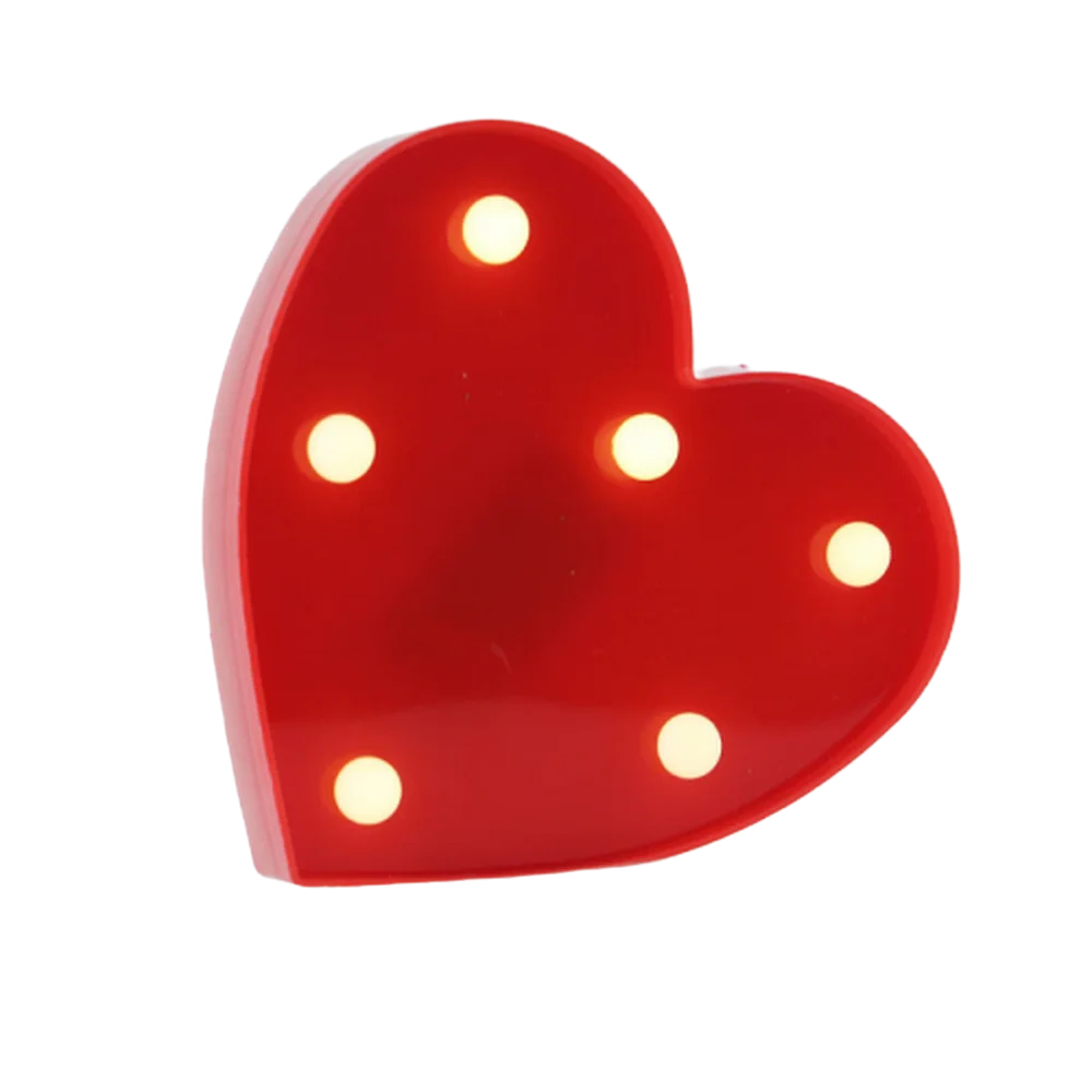 Luminous Number Lamp Alphabet Letter LED Lights Birthday Valentine's Day Wedding Party Decor 0-9 Digital A-Z Letters Night Light
