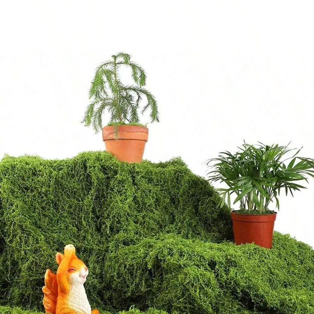 1*1m Fake Moss DIY Crafts Grass Artificial Moss Faux Preserved Moss Green Plants Home Room Garden Decor Landscape Fake Grass