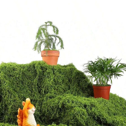 1*1m Fake Moss DIY Crafts Grass Artificial Moss Faux Preserved Moss Green Plants Home Room Garden Decor Landscape Fake Grass