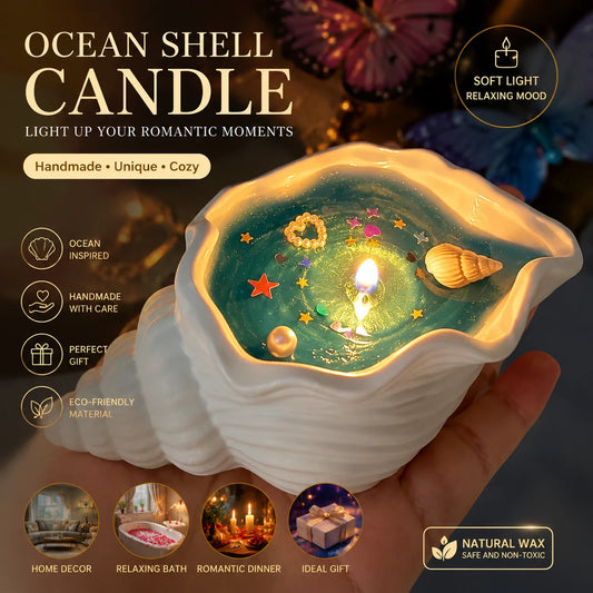 Conch Aromatherapy Candles, Home Bedroom Fragrance Decorations, Handheld Gifts, Home Deodorization, Plant Essential Oils