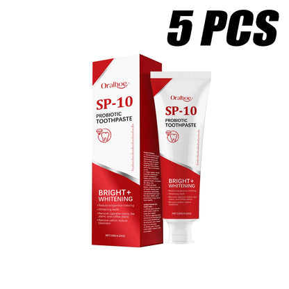 Sp 10 Probiotic Toothpaste Remove Cigarette Stains Tea Stains And Coffee Stains Long-Lasting Fresh Breath Oral Hygiene Care 120g