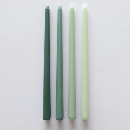 4Pcs Gradient Color Candle Conical Long Rod Candles Dripless Smokeless Candle Romantic Wedding Birthday Party Table Decoration