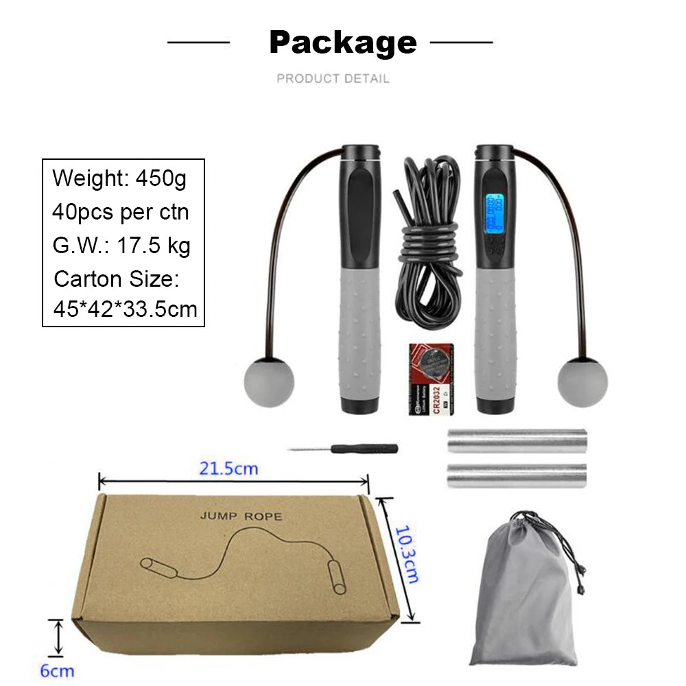 Fitness Training Electronic  Rope, High Definition Screen Digital Adjustable Length   Rope With Counter