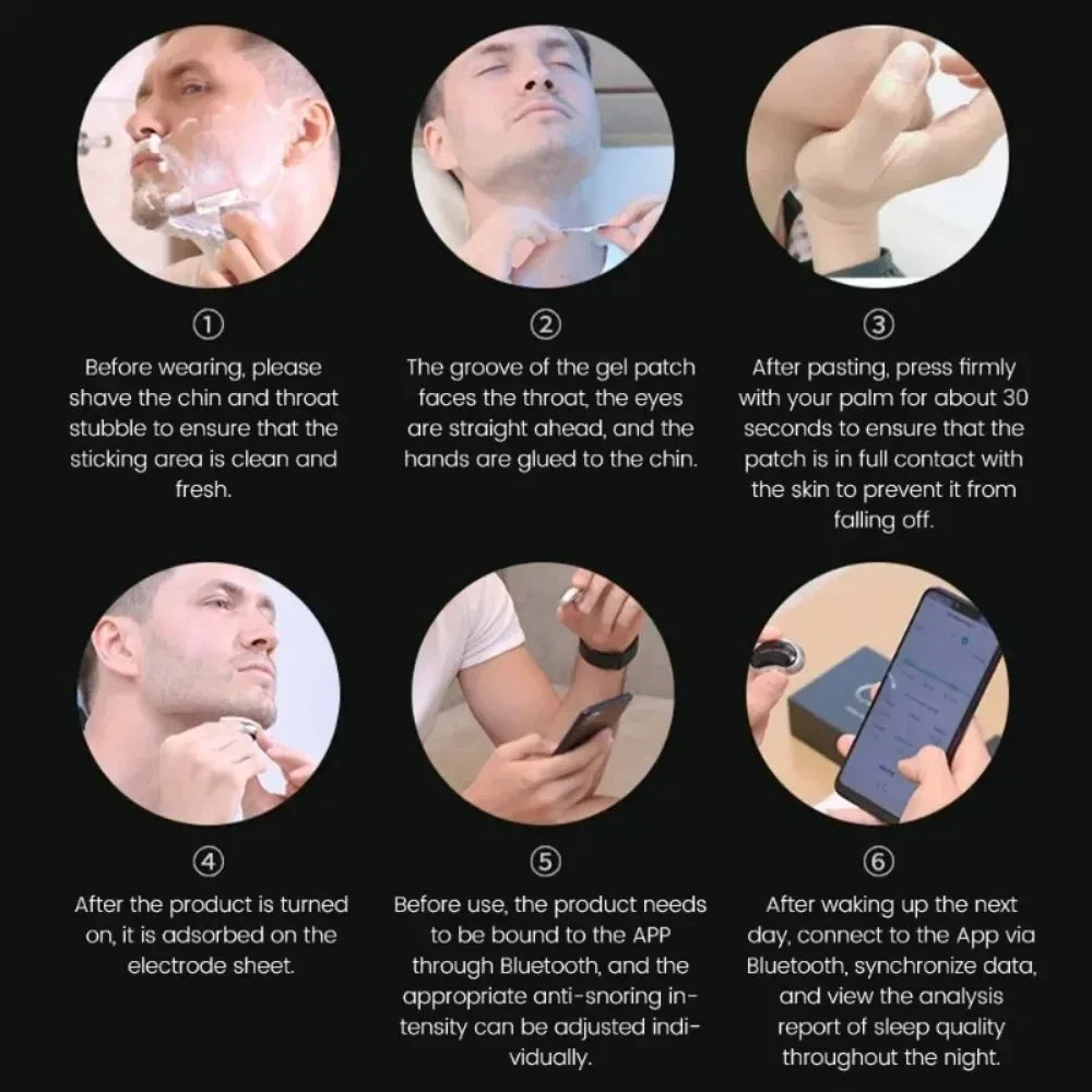 Anti-snoring Device Smart Electric YA4200/YA4100 Portable Intelligent Snore Stopper Bluetooth Sleep Apnea Improve Sleep Aid Tool