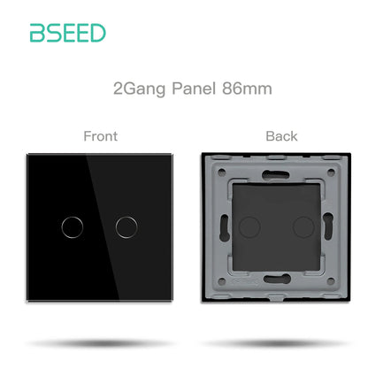 BSEED Zigbee Smart Switch 1/2/3Gang Touch Light Switch 2Way Function Part Smart Home Tuya Alexa Control Without Glass Panel