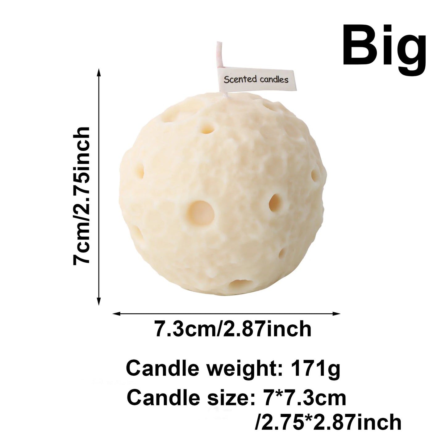 Creative Gifts Moon Shaped Candles Soy Wax Candle Set Perfect Gifts Family Bedroom Decoration Handmade Scented Candle Gifts