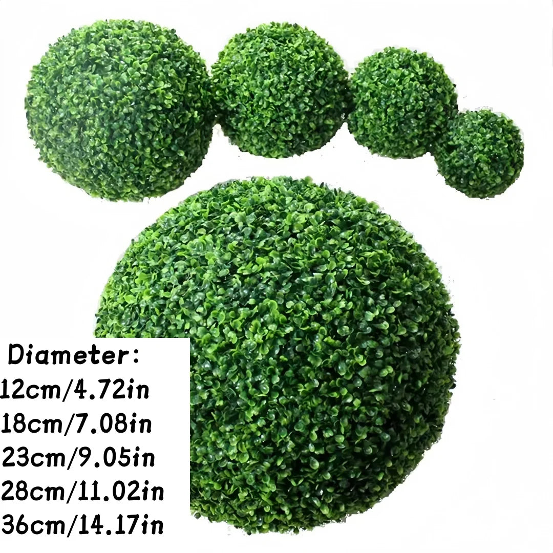 1pc Artificial Grass Topiary Balls Hanging Ball For Wedding Party Diy Hotel Home Yard Garden Decoration