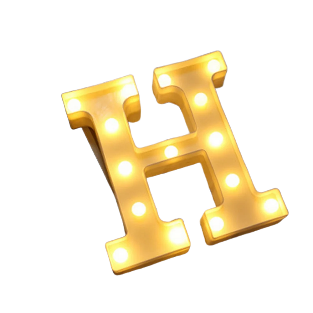 Luminous Number Lamp Alphabet Letter LED Lights Birthday Valentine's Day Wedding Party Decor 0-9 Digital A-Z Letters Night Light