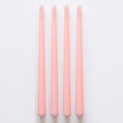 4Pcs Gradient Color Candle Conical Long Rod Candles Dripless Smokeless Candle Romantic Wedding Birthday Party Table Decoration