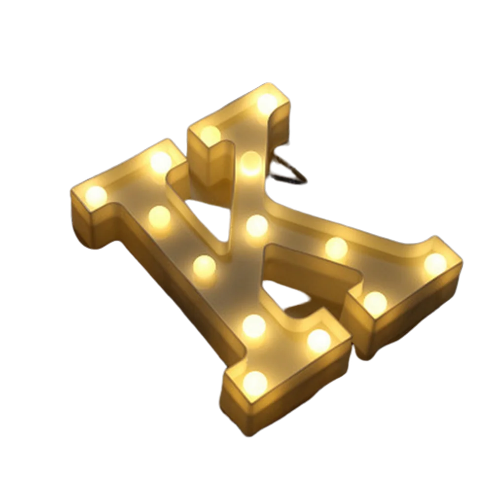 Luminous Number Lamp Alphabet Letter LED Lights Birthday Valentine's Day Wedding Party Decor 0-9 Digital A-Z Letters Night Light