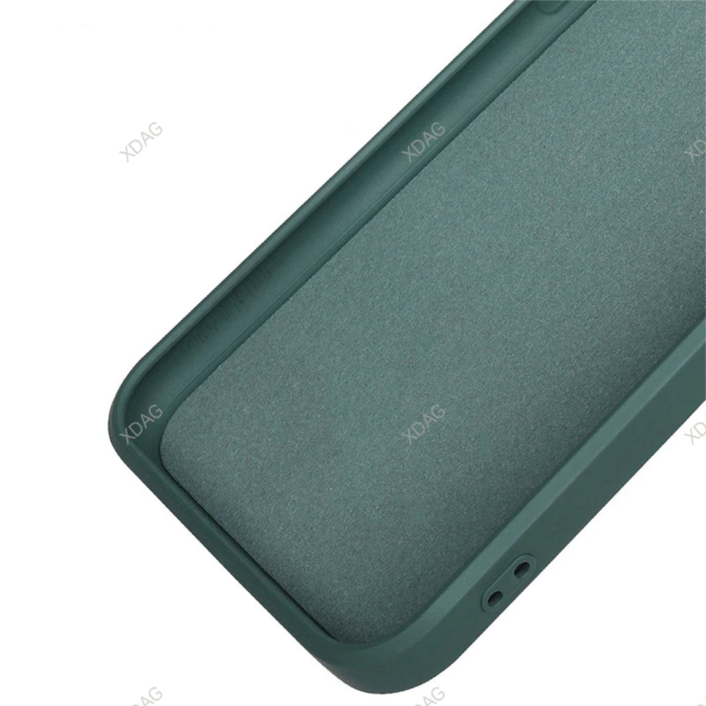 Straight Edge Phone Case for Oppo A54s 6.52" CPH2273 Skin Friendly Liquid Silicone Basic Original Classic Back Cover Accessories