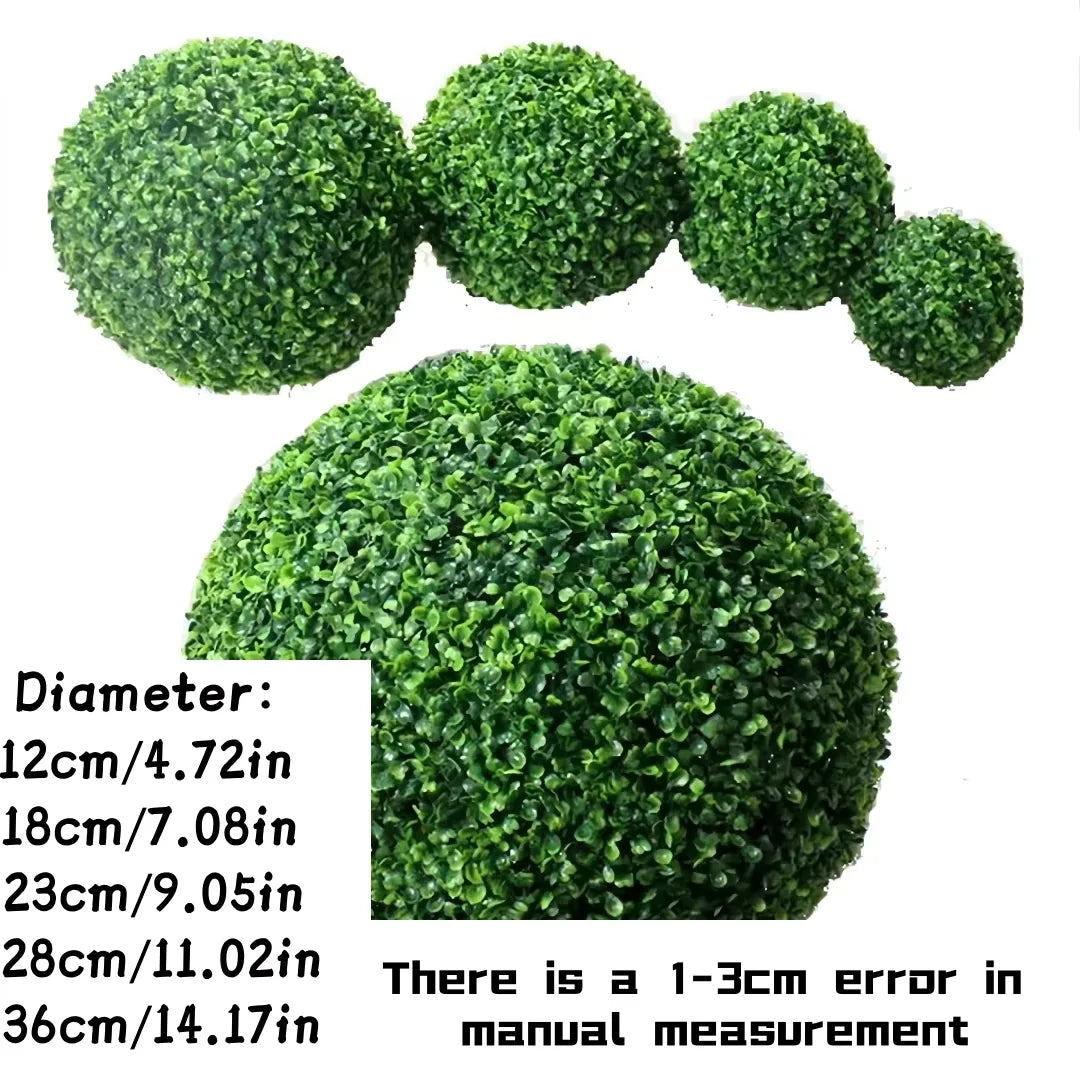 1pc Artificial Grass Topiary Balls Hanging Ball For Wedding Party Diy Hotel Home Yard Garden Decoration