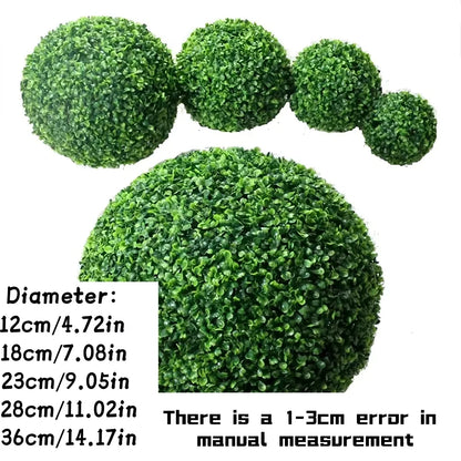 1pc Artificial Grass Topiary Balls Hanging Ball For Wedding Party Diy Hotel Home Yard Garden Decoration