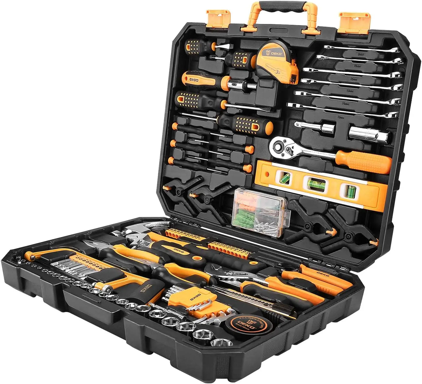 228-Piece Socket Wrench Set, Auto Repair Tool Kit with Plastic Case