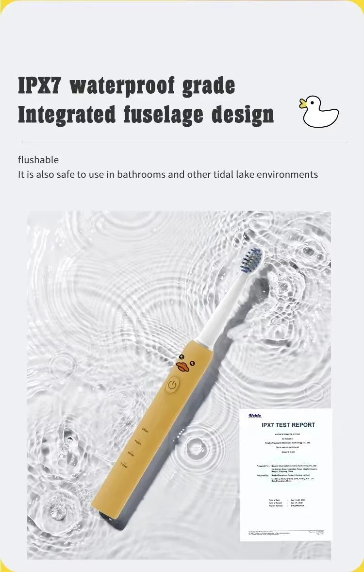Compatible with Oral B Children kids Sonic Electric Toothbrush Cartoon For Kids USB Rechargeable Soft Automatic Waterproof