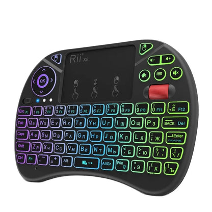 Mini Keyboard Rii X8 2.4GHz Wireless Keyboard with Touchpad Backlit for PC/Android TV Box/iPad