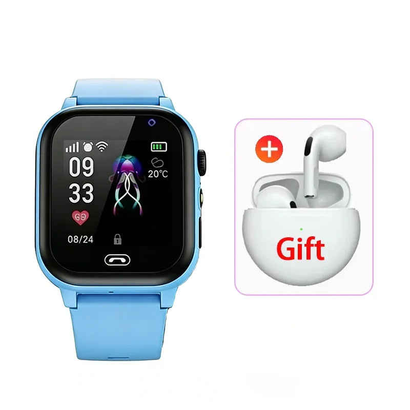2026 Lenovo Kids GPS Smart Watch SOS Location Tracker SimCard Call Child SmartWatch Camera Waterproof Watch Gift For Ios Android
