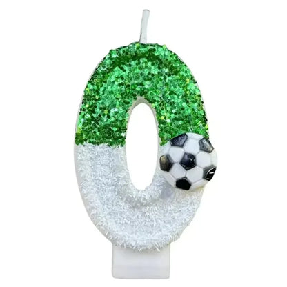 Creative Football Digital Shape for Birthday Birthday Number Candles for Cakes Decorative Number Candles Cake Topper Decoration
