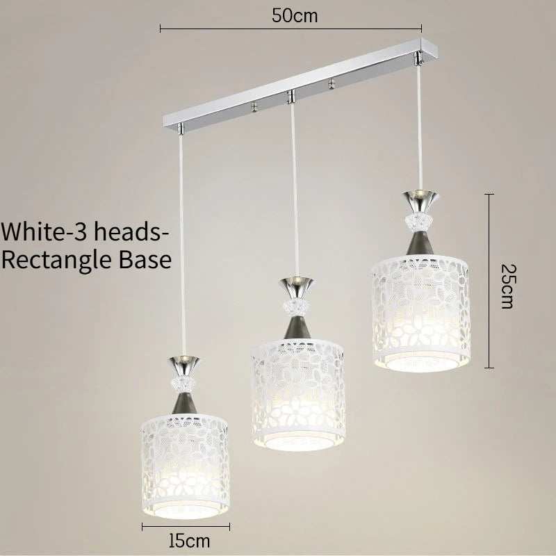 Modern Minimalist Metal Art LED Pendat Lights Dining Table Kitchen Home Hanging Lamp Decor Restaurant Hotel Commercial Lighting