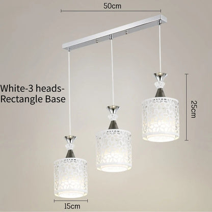 Modern Minimalist Metal Art LED Pendat Lights Dining Table Kitchen Home Hanging Lamp Decor Restaurant Hotel Commercial Lighting