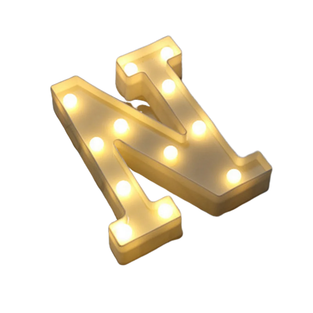 Luminous Number Lamp Alphabet Letter LED Lights Birthday Valentine's Day Wedding Party Decor 0-9 Digital A-Z Letters Night Light