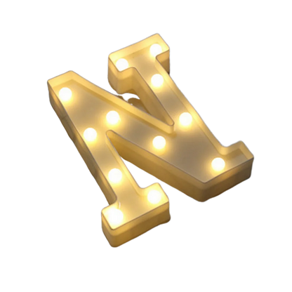 Luminous Number Lamp Alphabet Letter LED Lights Birthday Valentine's Day Wedding Party Decor 0-9 Digital A-Z Letters Night Light