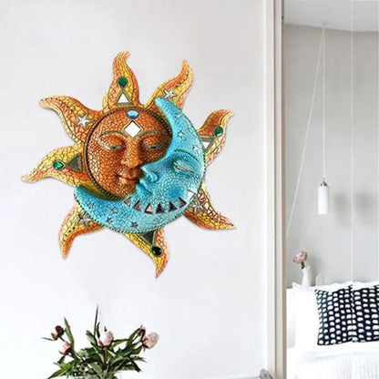 PVC Craftsmanship, Sun and Moon Indoor and Outdoor Decoration,geometric Wall Pendants, Festival Decoration,background Decoration
