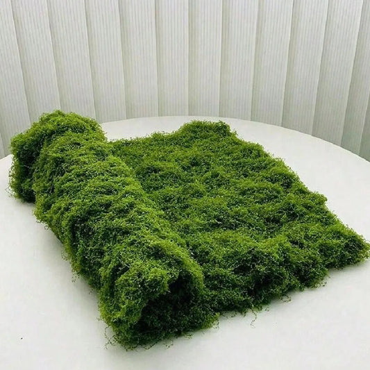 1*1m Fake Moss DIY Crafts Grass Artificial Moss Faux Preserved Moss Green Plants Home Room Garden Decor Landscape Fake Grass