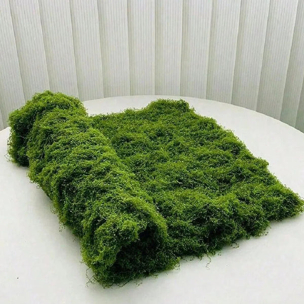 1*1m Fake Moss DIY Crafts Grass Artificial Moss Faux Preserved Moss Green Plants Home Room Garden Decor Landscape Fake Grass