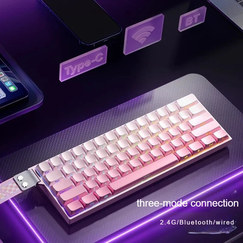AULA MINI 60HE Magnetic Keyboard Wireless 60% Rapid Trigger 8K Return Esports Customize RGB Magnetic Switch Gaming Keyboard