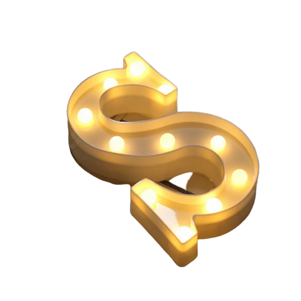 Luminous Number Lamp Alphabet Letter LED Lights Birthday Valentine's Day Wedding Party Decor 0-9 Digital A-Z Letters Night Light