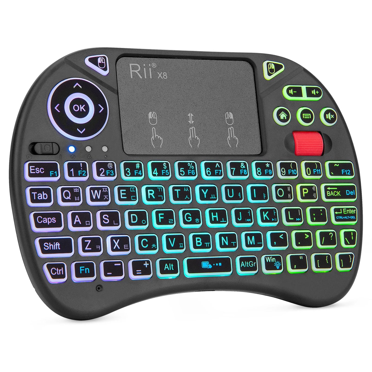 Mini Keyboard Rii X8 2.4GHz Wireless Keyboard with Touchpad Backlit for PC/Android TV Box/iPad