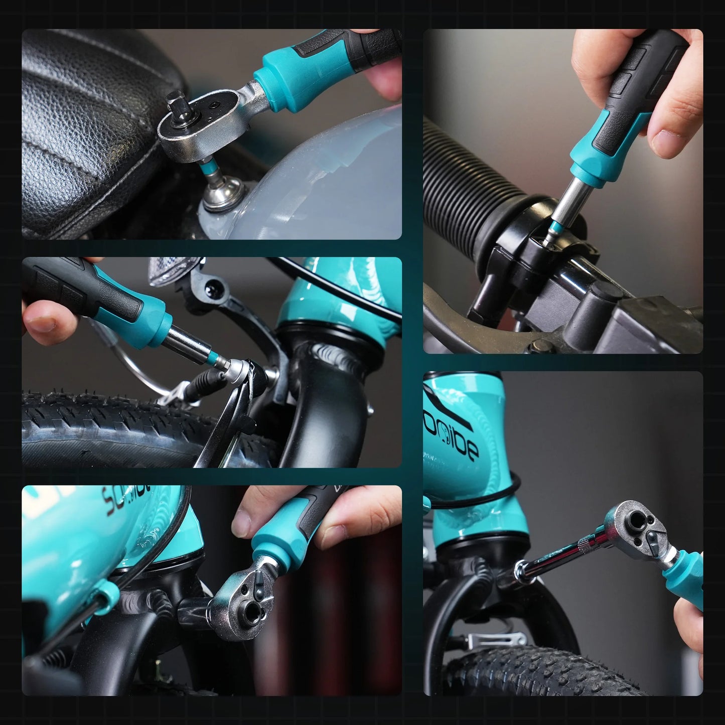 37PCS 1/4" Dual-Drive Ratchet Wrench Set with Shallow Sockets Magnetic Driver Handle and Bits Extension Bars & Universal Joint