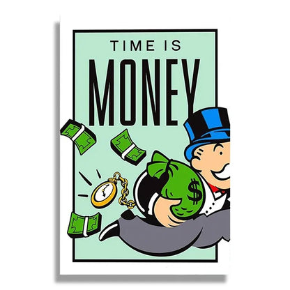 1pc frameless Canvas Phenomenal Level Wall Art Monopoly Money Inspirational HD Canvas Poster Prints Living Room Bedroom Home Dec