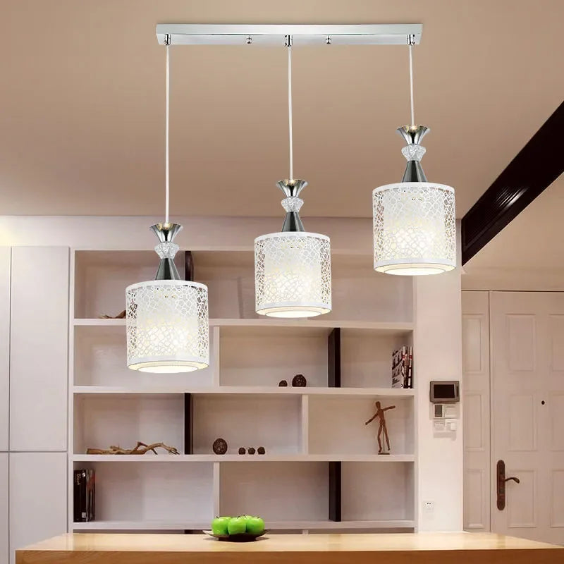 Modern Minimalist Metal Art LED Pendat Lights Dining Table Kitchen Home Hanging Lamp Decor Restaurant Hotel Commercial Lighting