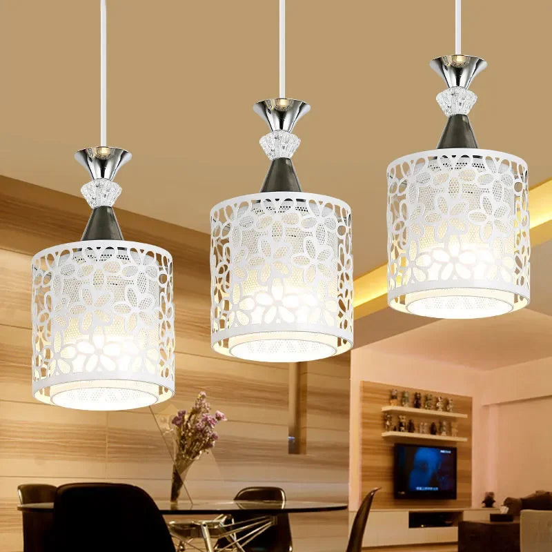 Modern Minimalist Metal Art LED Pendat Lights Dining Table Kitchen Home Hanging Lamp Decor Restaurant Hotel Commercial Lighting
