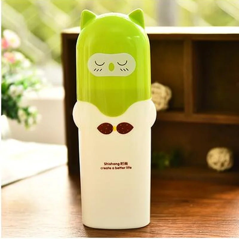 New Bath Travel Outdoor Personal Clean Tool Portable Utility Toothbrush Holder Toothpaste Tower Plastic Tooth Cup Home Supplies