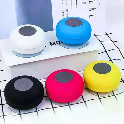 Loudspeaker Bluetooth Speaker Mini Shower Subwoofer Waterproof Handsfree With Suction Cup Mic For Bathroom Pool Beach Car Phone