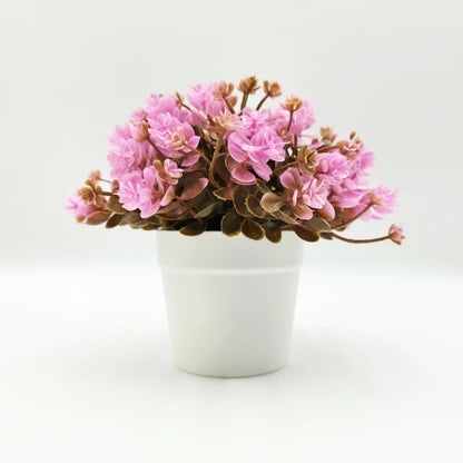 15cm Artificial Eucalyptus in Pot, Realistic Fake Greenery Plant Mini Potted Plant for Home Office Desk Decor, Table Centerpiece