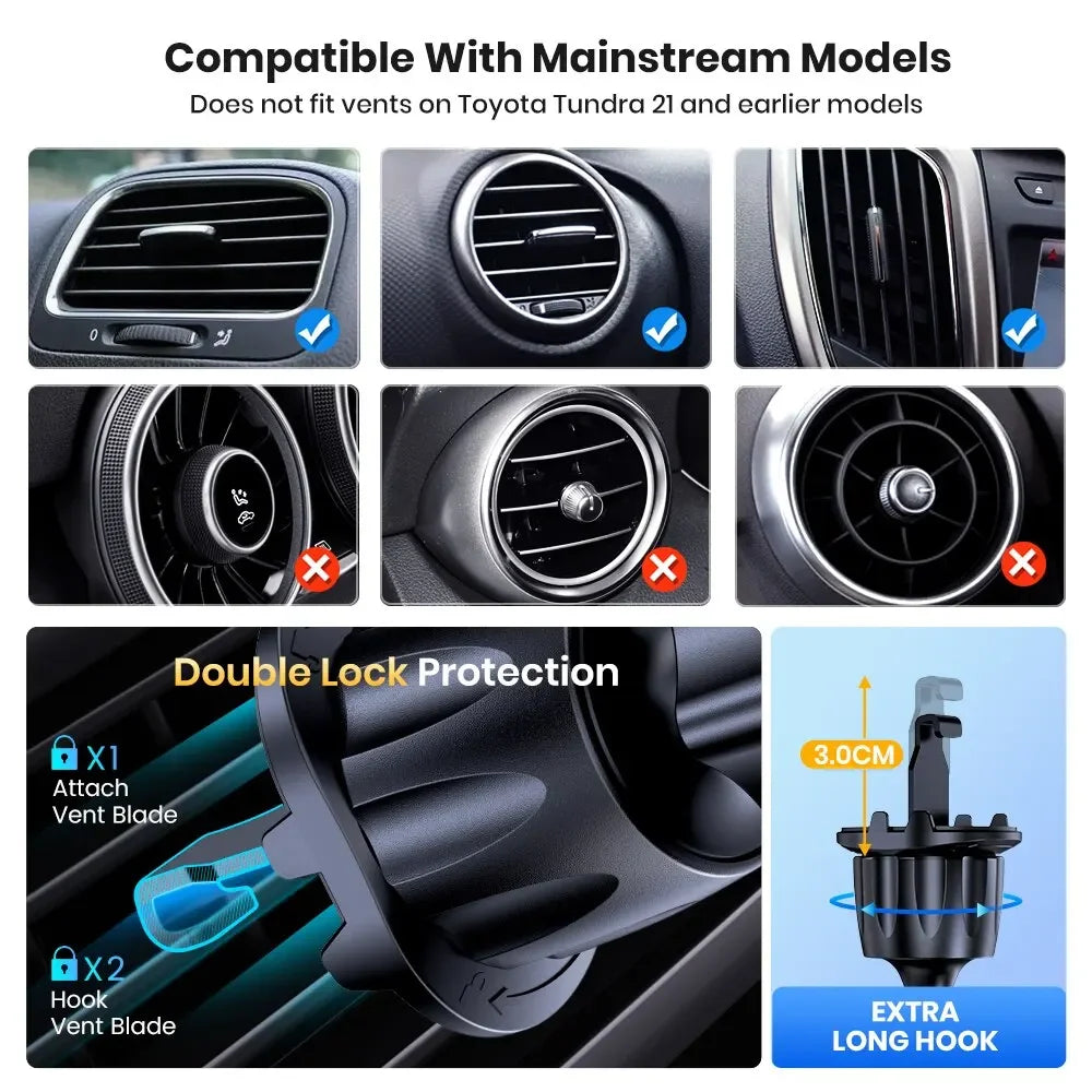 Universal Gravity Auto Phone Holder Car Air Vent Clip Mount Mobile Phone Holder CellPhone Stand SupportFor iPhone Samsung Huawei
